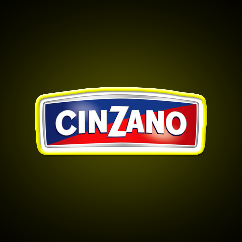 Cinzano Logo Monogram Cocktail Bar Decor Led Neon Sign Rgb Color - LED neon sign view 7