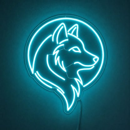 Circle Wolf Head Neon Sign LED Neon Sign main product image