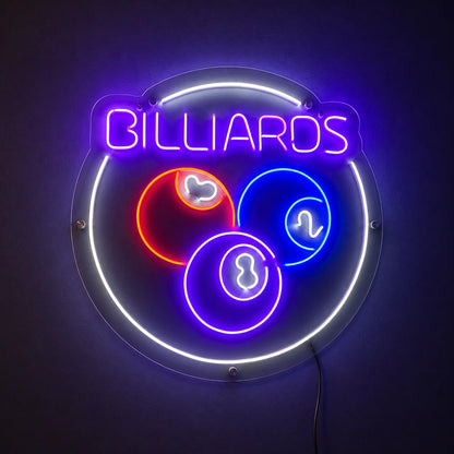 Circular Billiards Ball Neon Sign LED Neon Sign high-converting product image