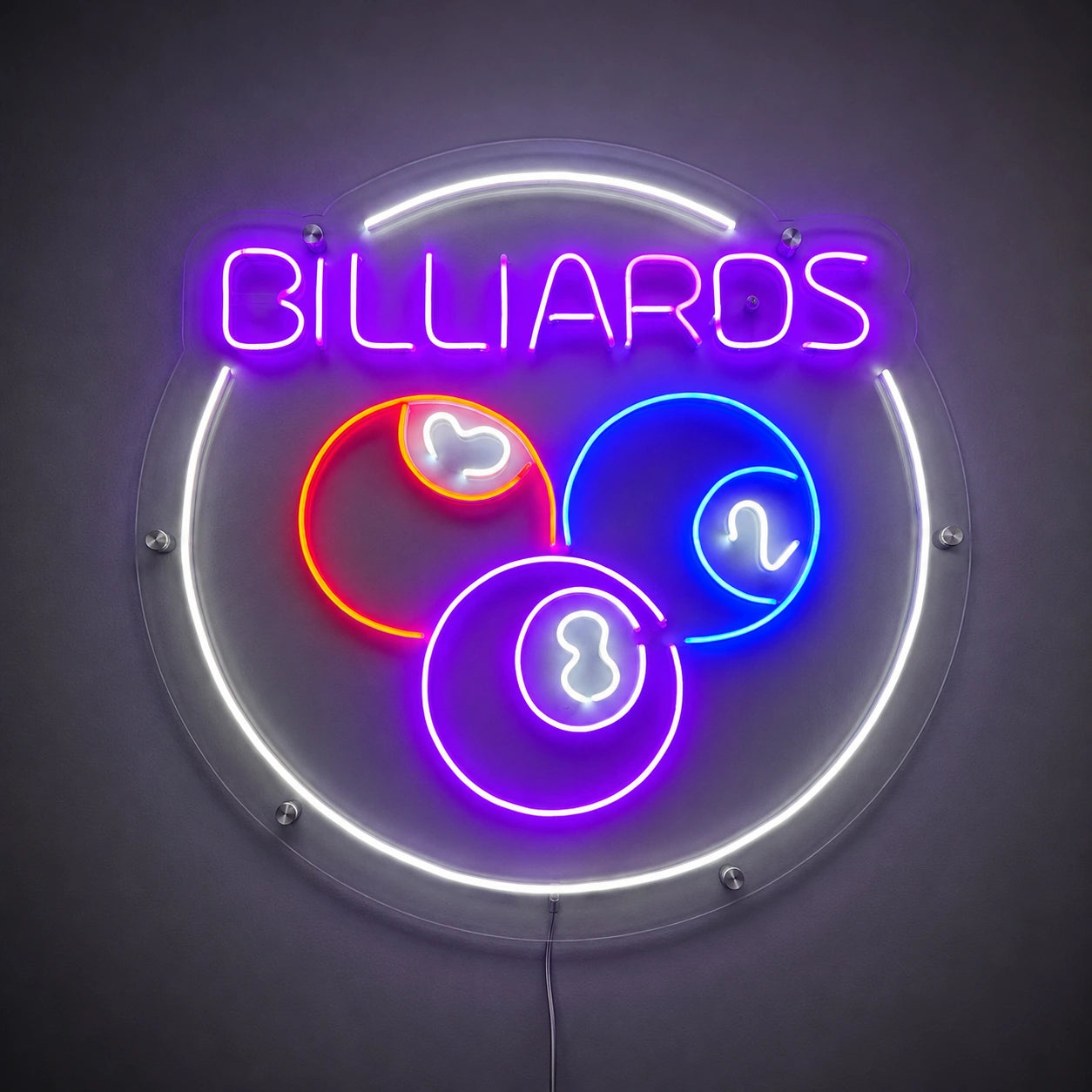 Circular Billiards Ball Neon Sign LED Neon Sign main product image