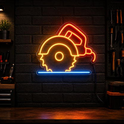 Circular Saw Workshop Neon Sign LED Neon Sign high-converting product image