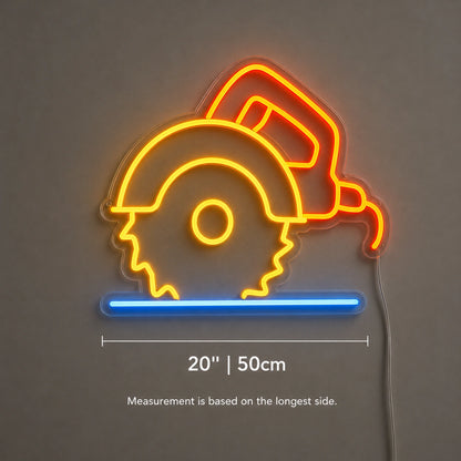 Circular Saw Workshop Neon Sign LED Neon Sign size image