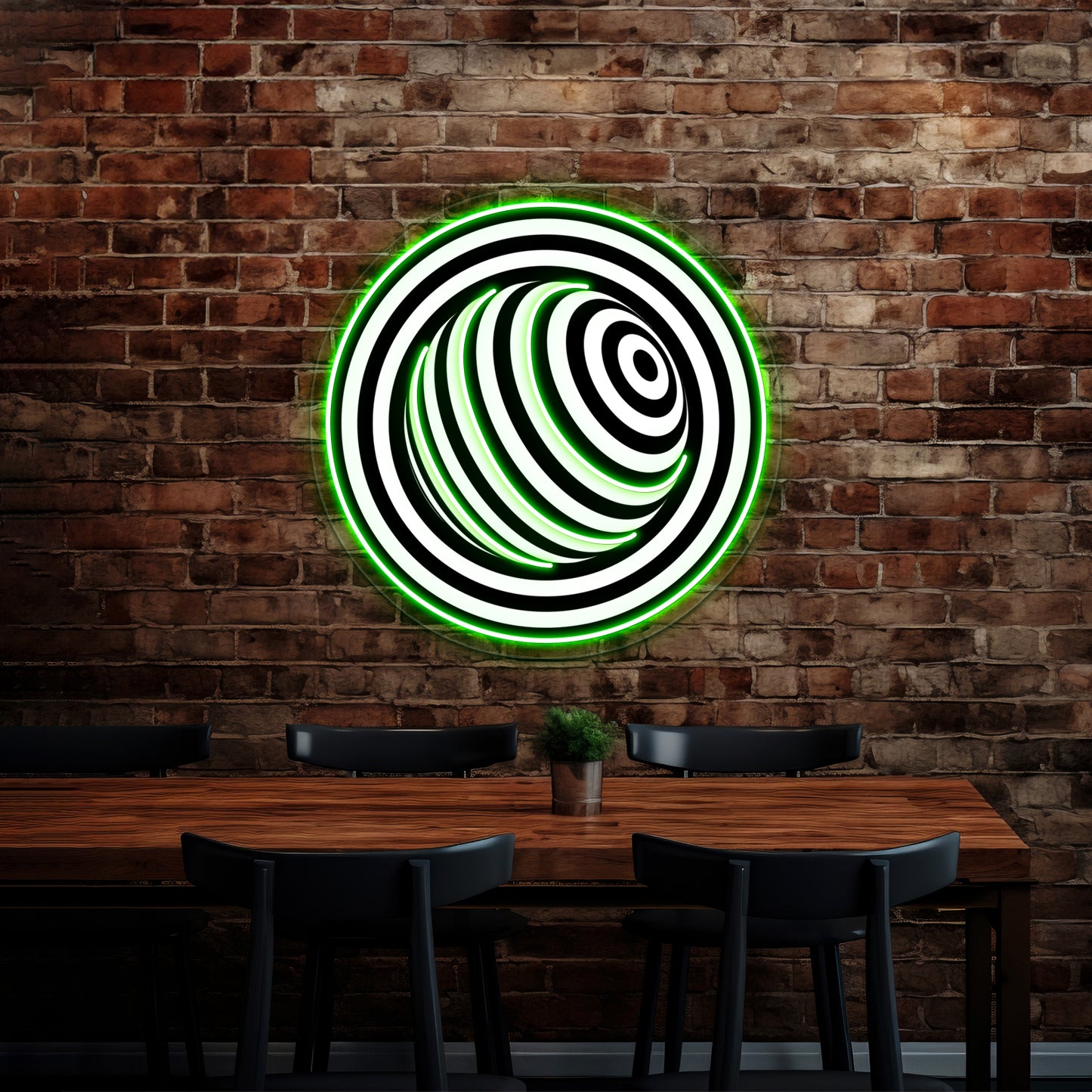 Circular Wall Artwork Neon Signs