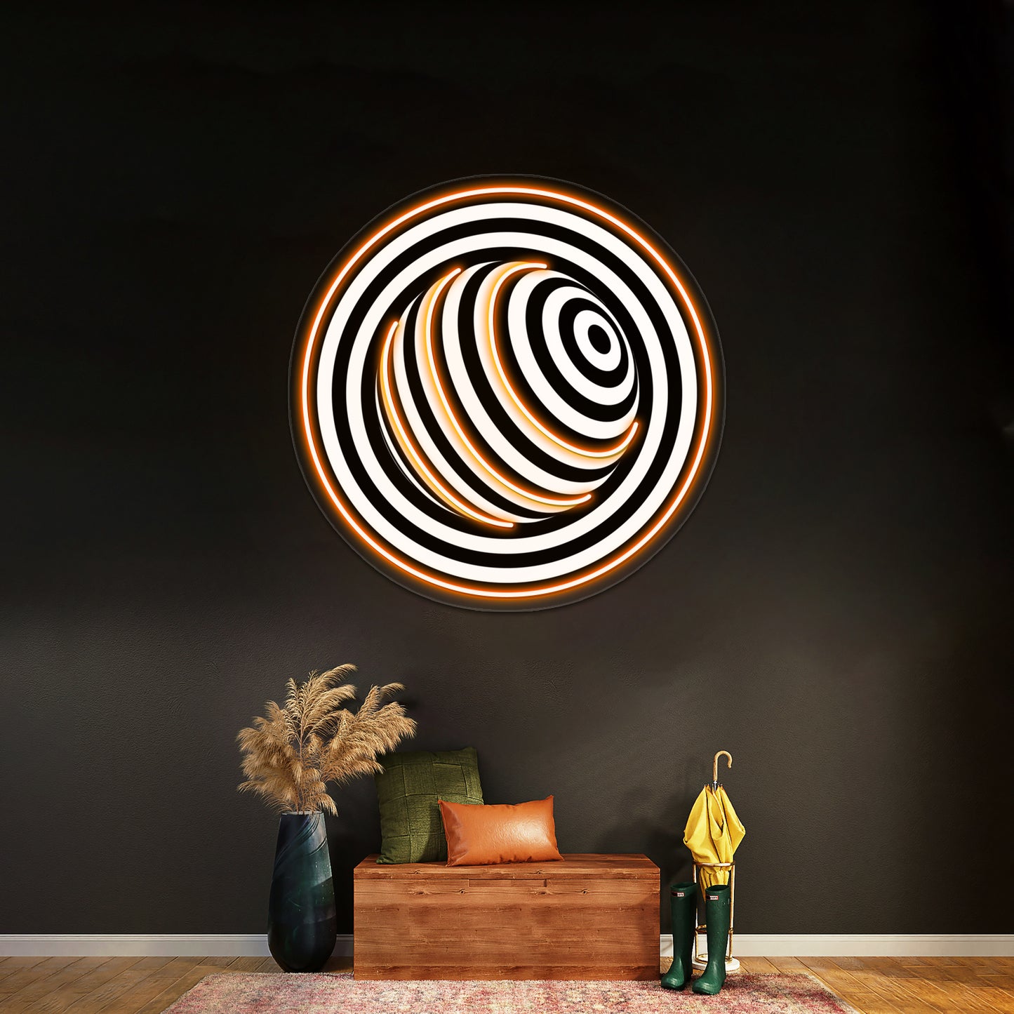 Circular Wall Artwork Neon Signs