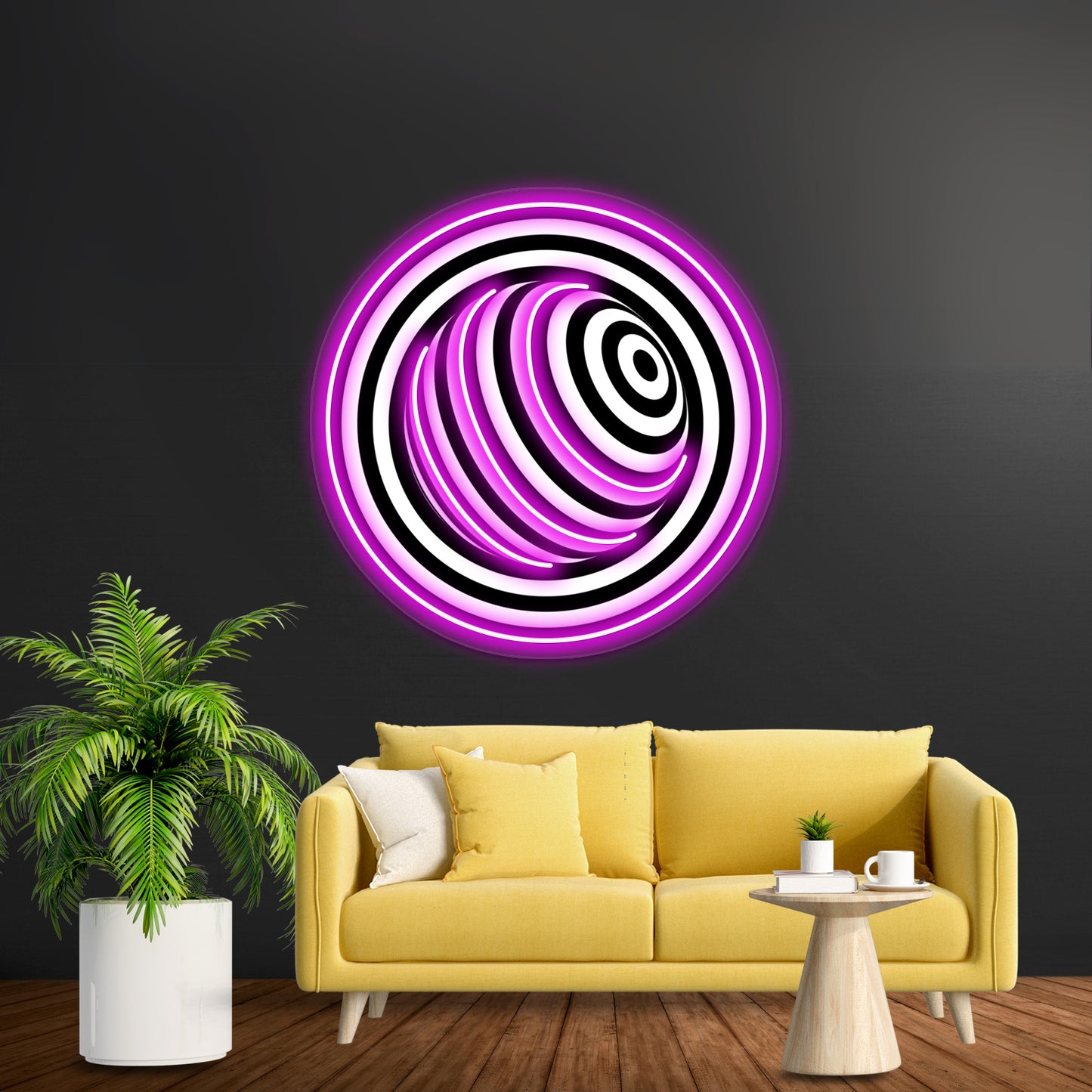 Circular Wall Artwork Neon Signs