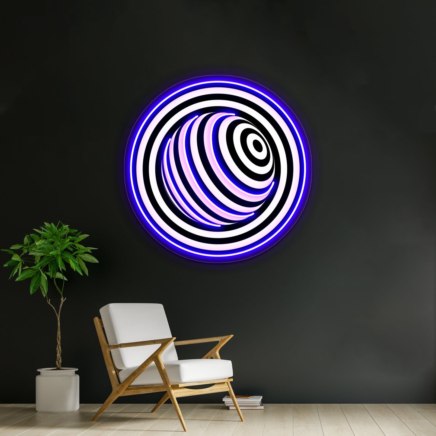 Circular Wall Artwork Neon Signs