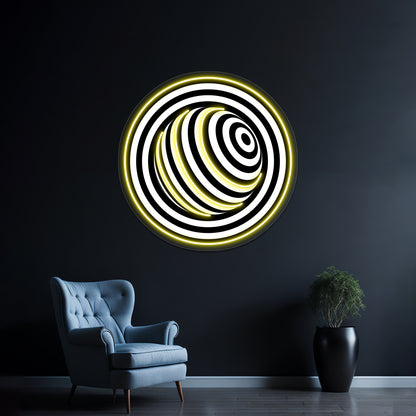 Circular Wall Artwork Neon Signs