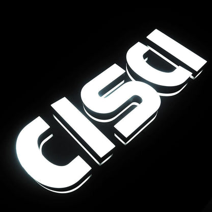 Cisa 3D Frontlit Letters Metal Led Sign - Shineneon