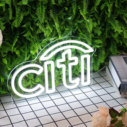 Citi White Custom Led Neon Sign - Shineneon