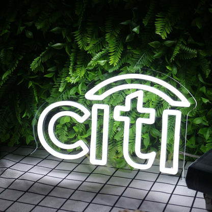 Citi White Custom Led Neon Sign - Shineneon