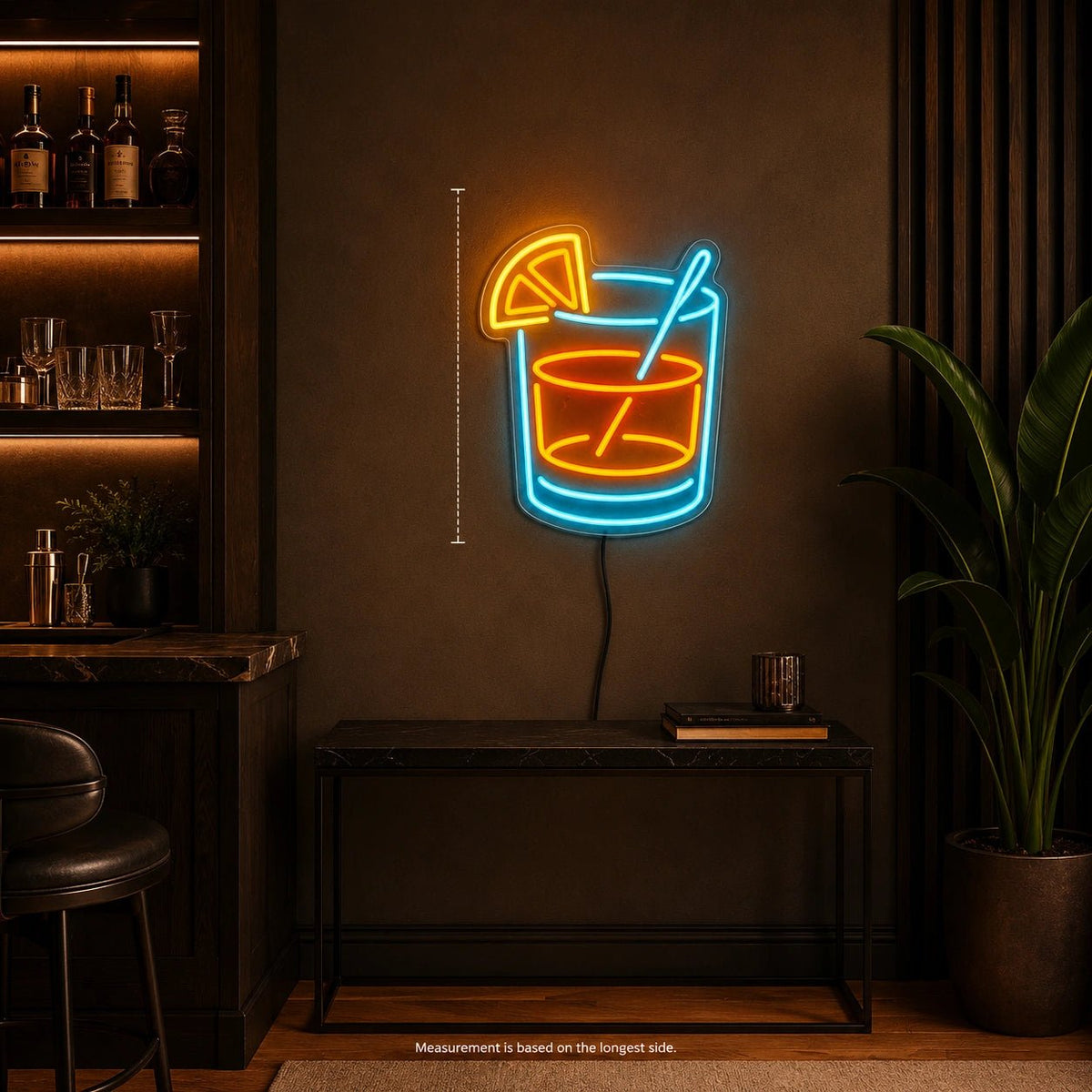 Citrus Slice Cocktail Glass LED Neon Sign - Shineneon