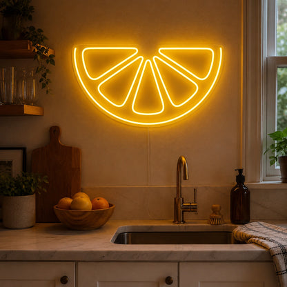 Citrus Slice Neon Sign LED Neon Sign real lifestyle scene