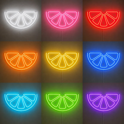 Citrus Slice Neon Sign LED Neon Sign color grid