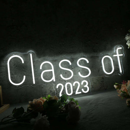 Class Of 2023 White Led Neon Sign - Shineneon