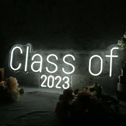 Class Of 2023 White Led Neon Sign - Shineneon
