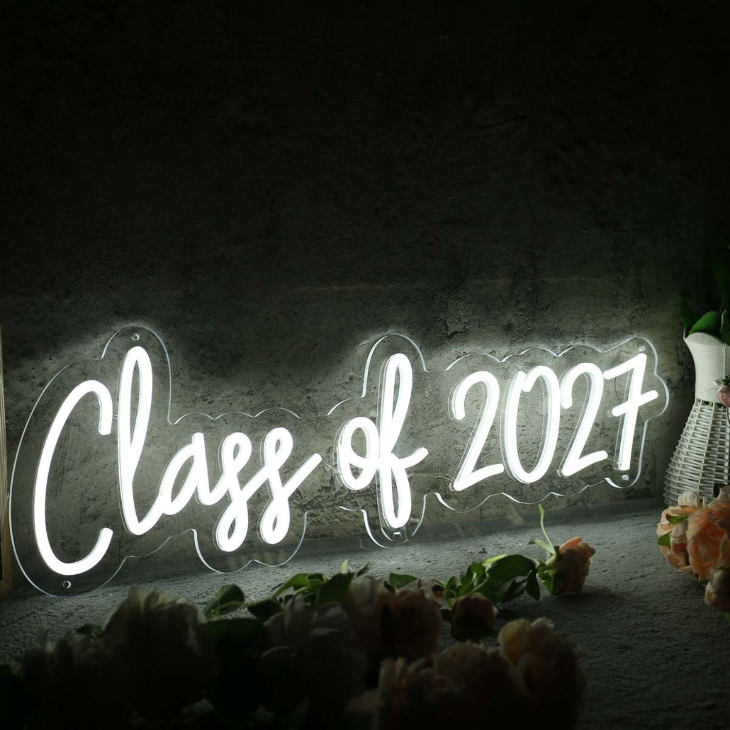 Class Of 2027 White Led Neon Sign - Shineneon