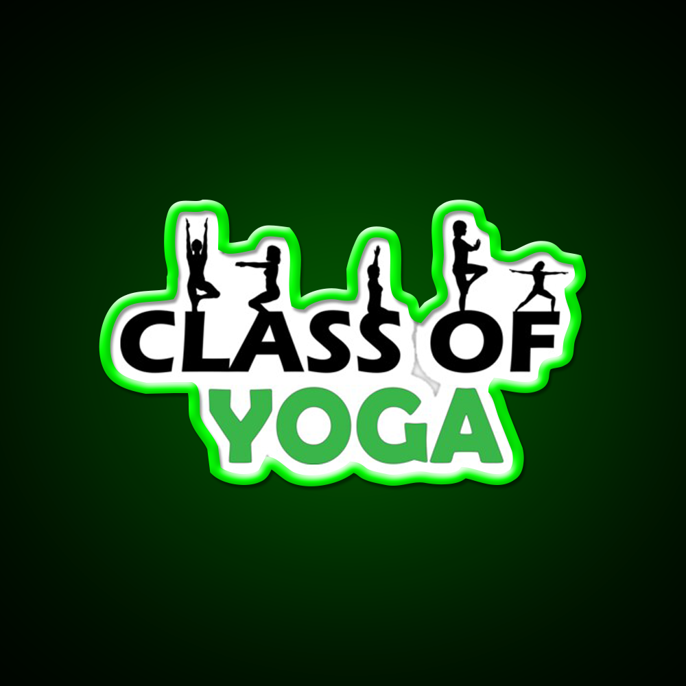 Class Of Yoga Lover Yoga Led Neon Sign For Wellness Space Rgb Color