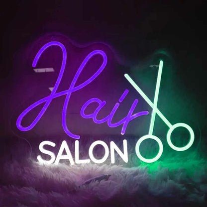 Classic Barbershop Scissors Neon Sign | Shineneon