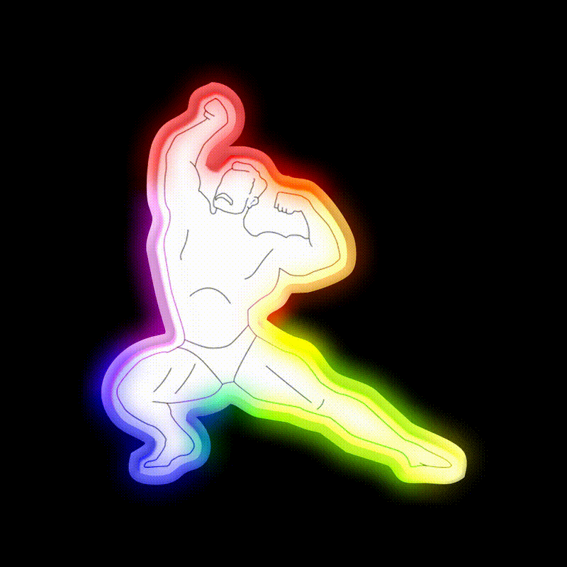 Classic Bodybuilding Chris Bumstead Gym Fitness Led Neon Sign Rgb Color