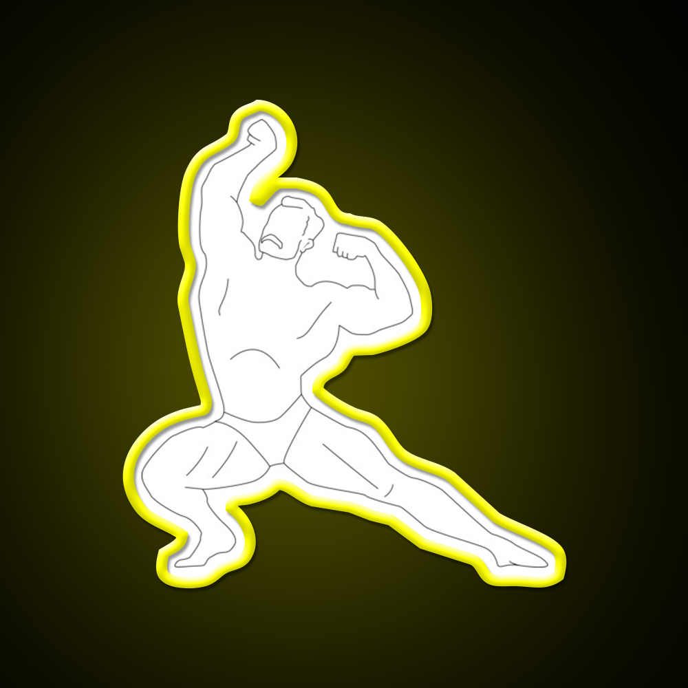 Classic Bodybuilding Chris Bumstead Gym Fitness Led Neon Sign Rgb Color