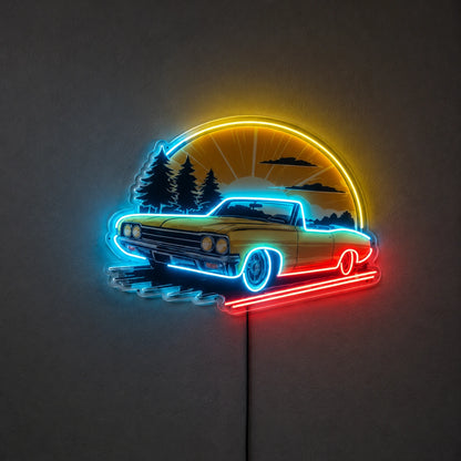 Classic Car Garage Wall Neon Sign LED Neon Sign main product image