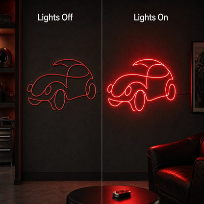 Classic Car Outline LED Neon Sign - Shineneon
