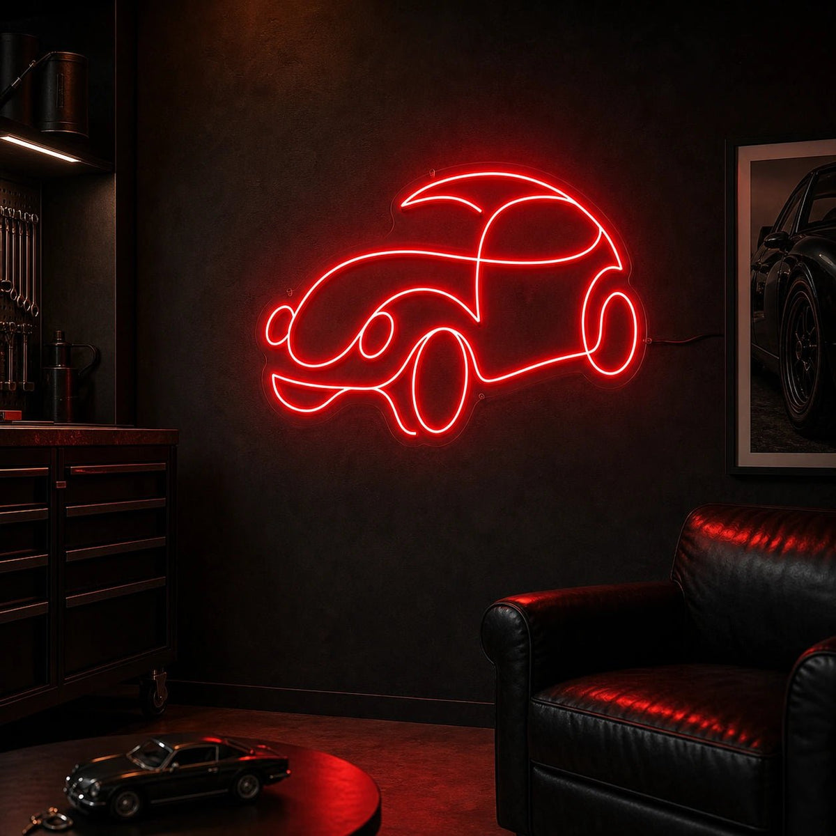 Classic Car Outline LED Neon Sign - Shineneon