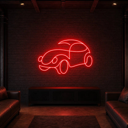 Classic Car Outline LED Neon Sign Garage Neon Sign - Shineneon