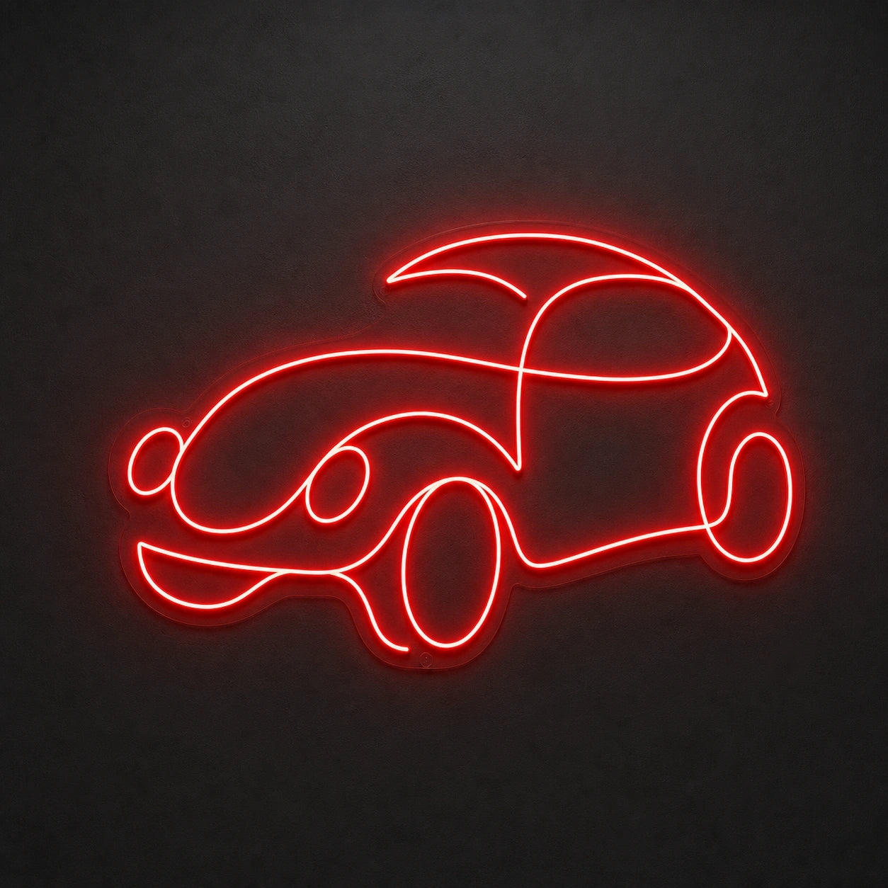 Classic Car Outline LED Neon Sign Home Garage Wall Decoration main product image