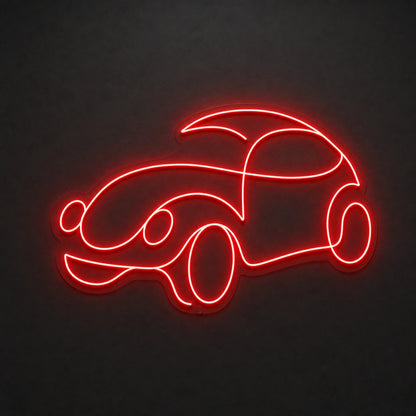Classic Car Outline LED Neon Sign Home Garage Wall Decoration main product image