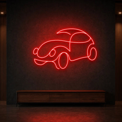 Classic Car Outline LED Neon Sign Man Cave Neon Sign - Shineneon