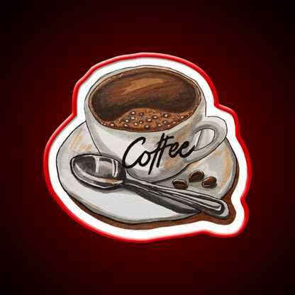 Classic Coffee Cup Delight Cafe Led Neon Sign Espresso Bar Art Rgb Color - Shineneon