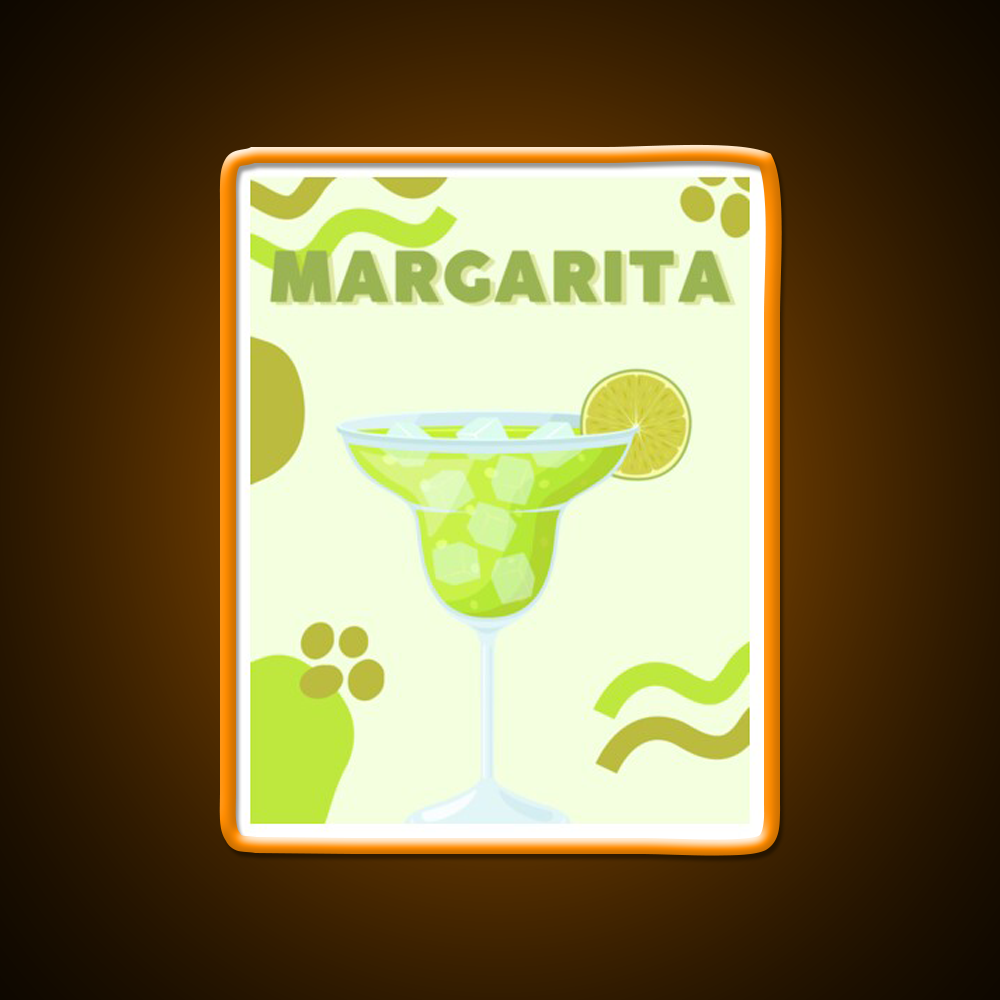 Classic Margarita Aesthetic Cocktail Bar Decor Led Neon Sign Rgb Color - LED neon sign view 6