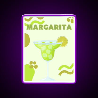 Classic Margarita Aesthetic Cocktail Bar Decor Led Neon Sign Rgb Color - LED neon sign view 9