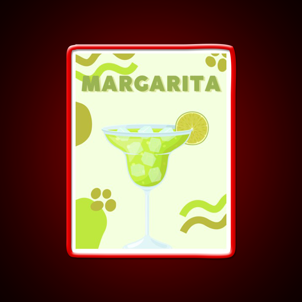 Classic Margarita Aesthetic Cocktail Bar Decor Led Neon Sign Rgb Color - LED neon sign view 10