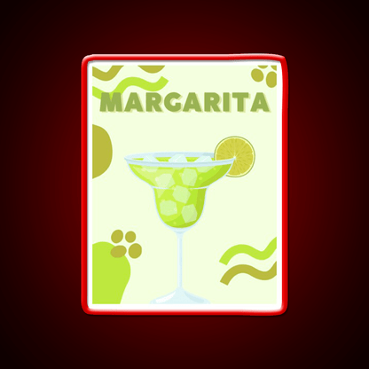 Classic Margarita Aesthetic Cocktail Bar Decor Led Neon Sign Rgb Color - Shineneon