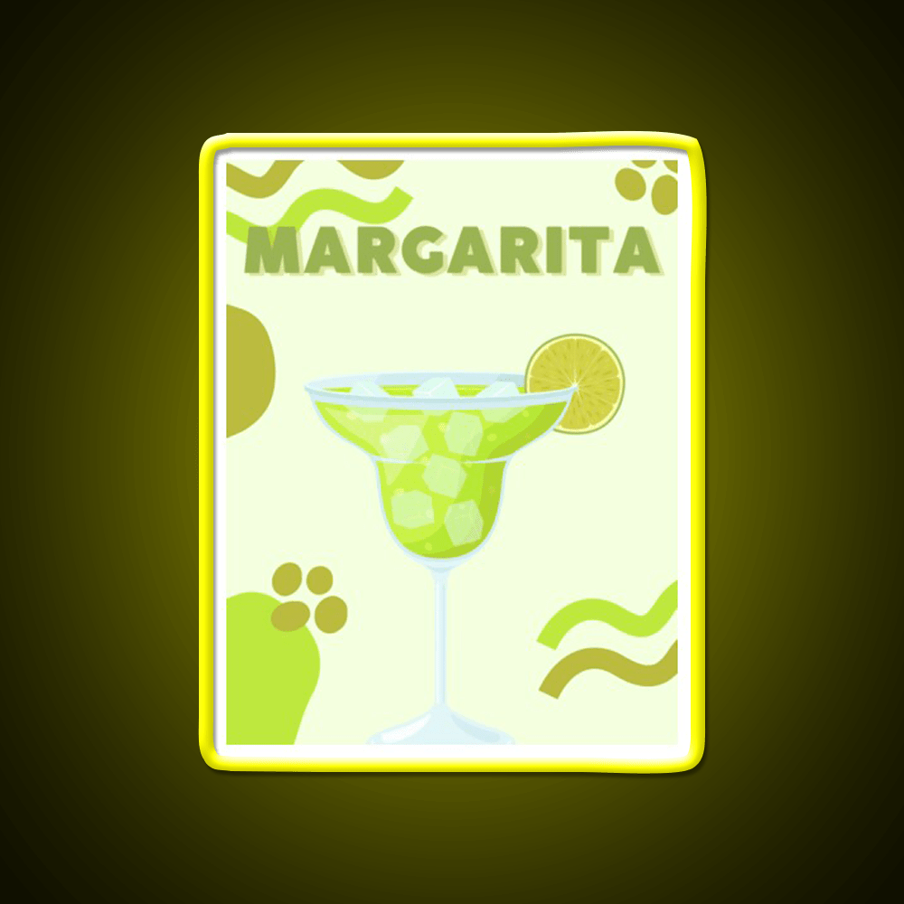 Classic Margarita Aesthetic Cocktail Bar Decor Led Neon Sign Rgb Color - Shineneon
