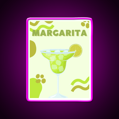 Classic Margarita Aesthetic Cocktail Bar Decor Led Neon Sign Rgb Color - Shineneon