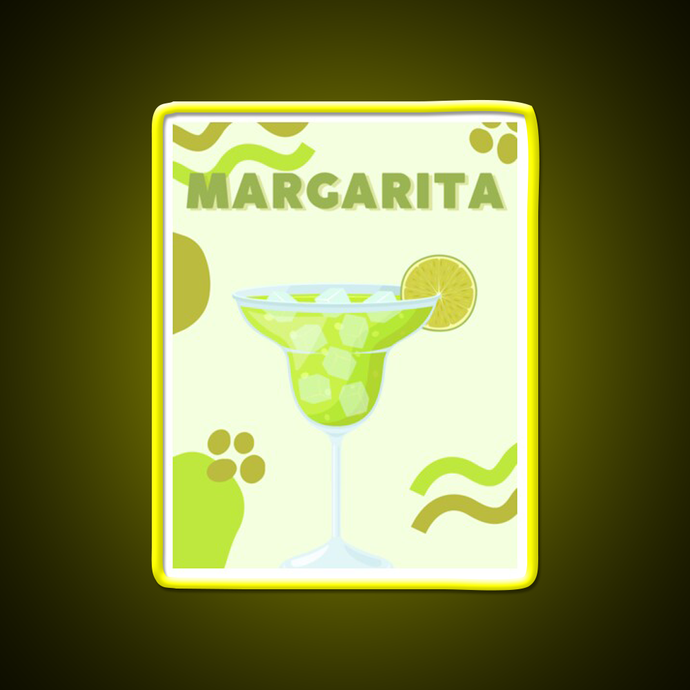 Classic Margarita Aesthetic Cocktail Bar Decor Led Neon Sign Rgb Color - LED neon sign view 7