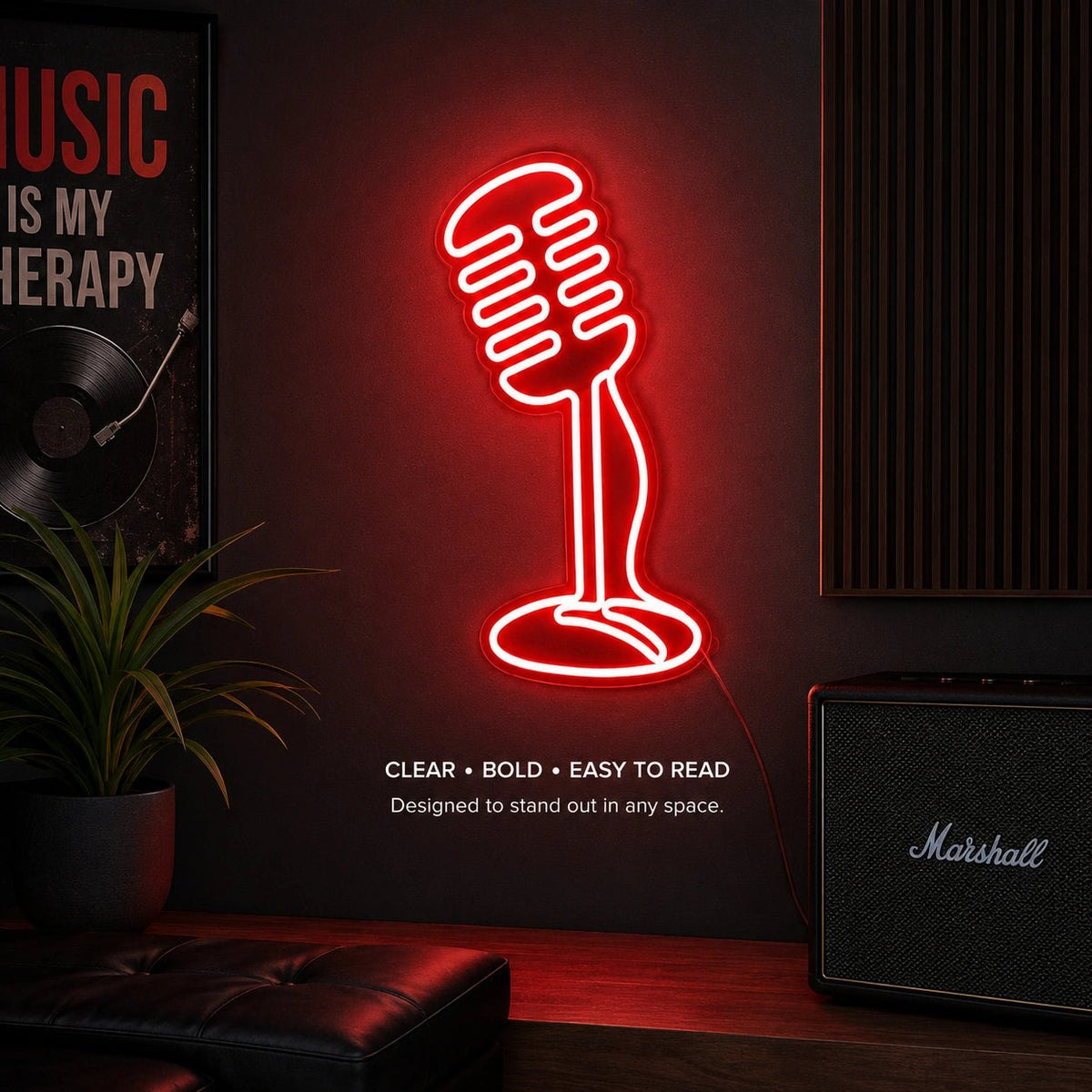 Classic Microphone LED Neon Sign - Shineneon