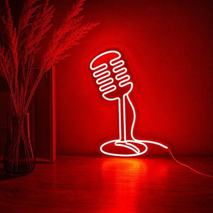 Classic Microphone LED Neon Sign - Shineneon