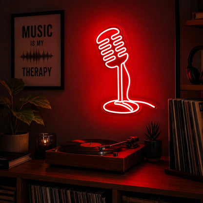 Classic Microphone LED Neon Sign - Shineneon