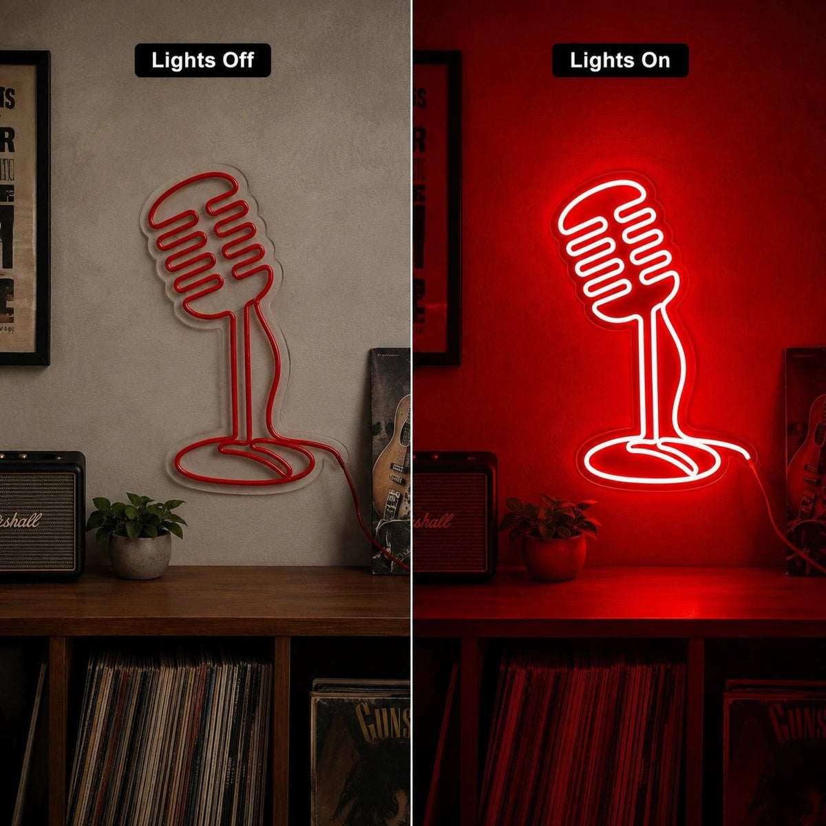 Classic Microphone LED Neon Sign - Shineneon