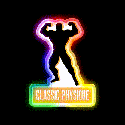 Classic Physique Essential Gym Fitness Led Neon Sign Rgb Color