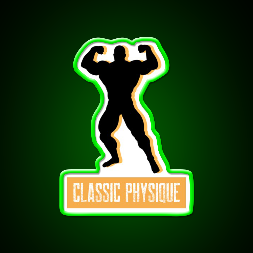 Classic Physique Essential Gym Fitness Led Neon Sign Rgb Color