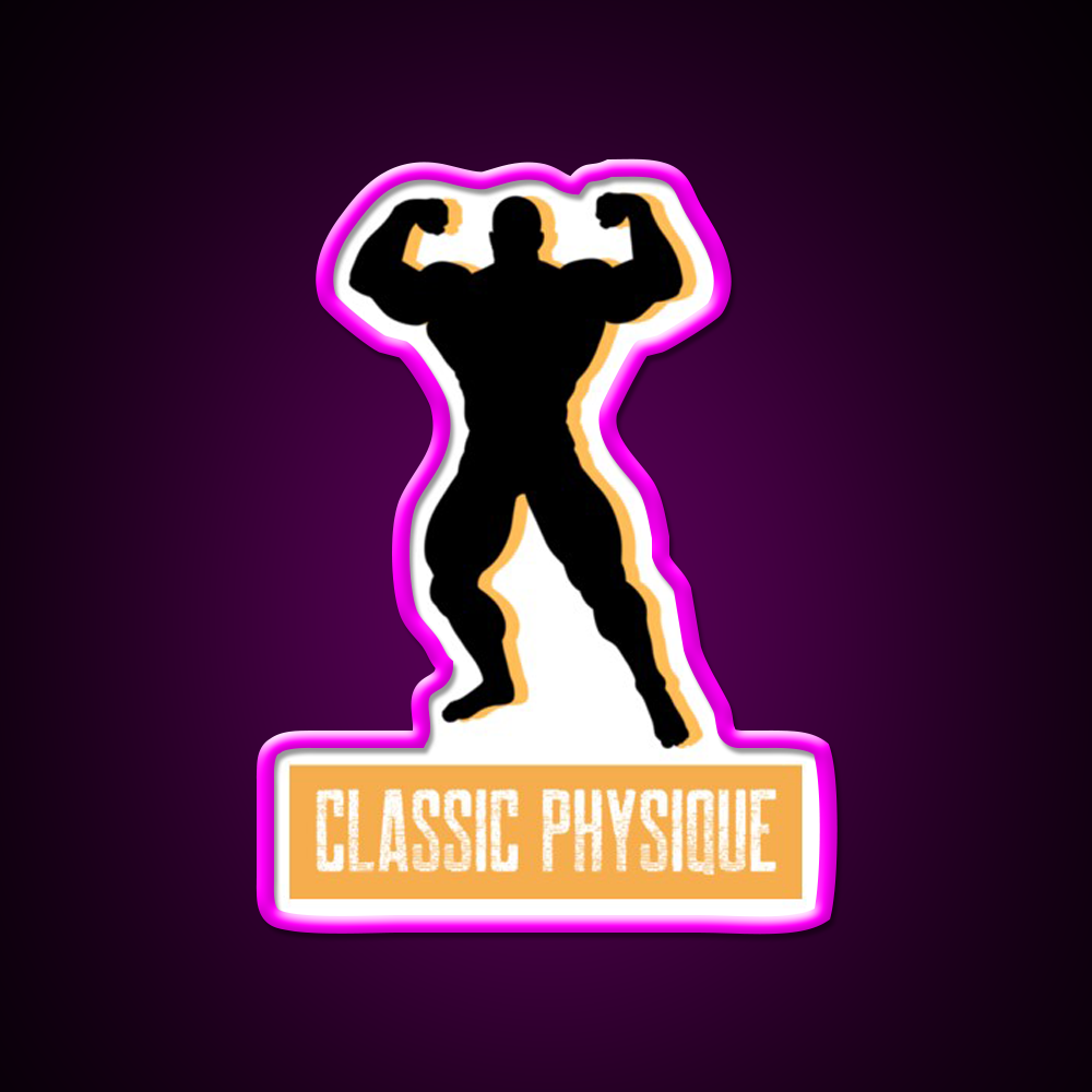 Classic Physique Essential Gym Fitness Led Neon Sign Rgb Color