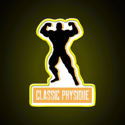 Classic Physique Essential Gym Fitness Led Neon Sign Rgb Color