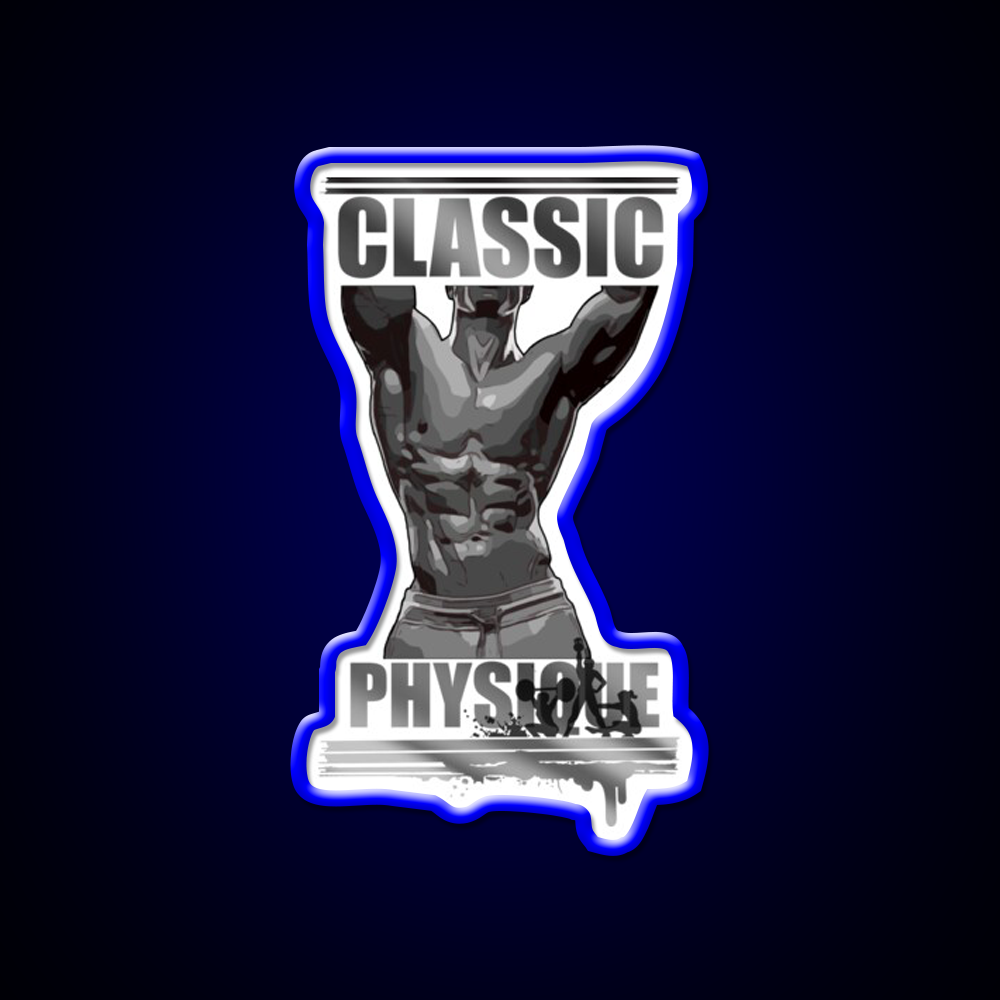 Classic Physique Gym Fitness Led Neon Sign Rgb Color