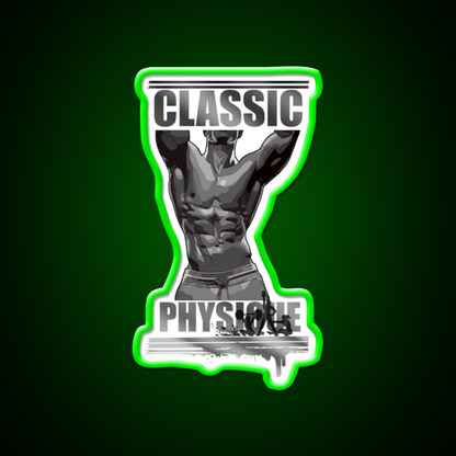 Classic Physique Gym Fitness Led Neon Sign Rgb Color