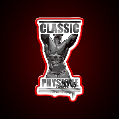 Classic Physique Gym Fitness Led Neon Sign Rgb Color